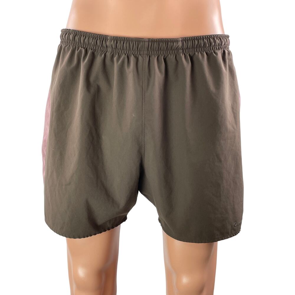 Outdoor Voices Men's Brown Pink Pull On Running Workout Athletic Shorts Size XL